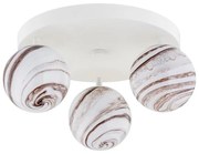 Argon 6291 - Plafoniera FABIO 3xE14/7W/230V alabastro bianco