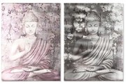 Quadro Home ESPRIT Buddha Orientale 60 x 2,7 x 80 cm (2 Unità)