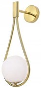 LAMPADA DA PARETE VETRO PALLA GOLD APP603-1W