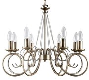 Lindby - Marnia 8 Lampadario Antique Brass Lindby