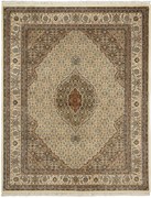 Tabriz Tappeto orientale 250 x 190 Beige (Indian) Annodato A Mano