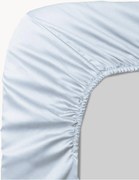 Lenzuolo con angoli boxspring in raso di cotone Ava, alt. 30 cm