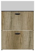 Mobile da bagno sotto lavabo COLAVENE Nobu marrone opaco L 59 x H 71 x P 49 cm 2 ante, lavabo non incluso