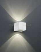 Cordoba applique led da esterno cubo bianco con diffusori intercamb...
