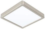 Plafoniera Moderna Fueva 5 In Acciaio Nichel Satinato Led Integrato 17W Ip20