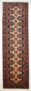 Sanandaj Tappeto 110 x 360 Rosso (Iran) Annodato A Mano