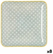 Vassoio per aperitivi Quid Pippa Quadrato Ceramica Multicolore (21 x 21 cm) (8 Unità)