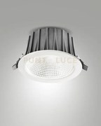 Baku faretto ad incasso 30w 3000k 3240 lm bianco dimmerabile 0-10v