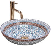 Lavabo da appoggio Rea Arte Blue