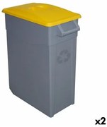 Secchio per Raccolta Differenziata Denox 65 L Giallo (2 Unità)