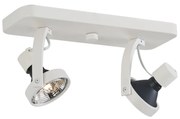 Faretto da soffitto di design bianco GU10 70mm 2-luci regolabile - Vo