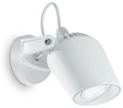 Applique Moderna Elio Materie Plastiche Bianco 1 Luce Gu10