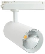 Faro LED 40W Monofase 38°/60° 130LM/W CRI92 no Flickering Colore Bianco Naturale 4.000K