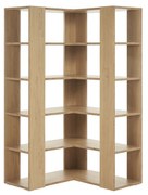 Libreria a ripiani angolare finitura legno chiaro rovere L95 cm MUSSO