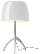 Foscarini - Lumiere Grande Lampada da Tavolo G9 Alu/Bianco Foscarini