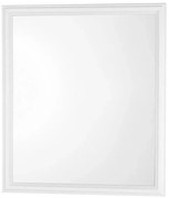 Specchio bagno 56x66 cm cornice bianca e installazione reversibile