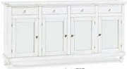 CHRISTOPHER - credenza in legno cm 196 x 43 x 98 h