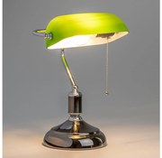 Brilagi - Lampada da scrivania BANK OFFICE 1xE27/60W/230V nera/argento/verde