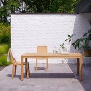 Tikamoon - Tavolo e da esterno giardino terrazzo legno teak tek teck 180 Teo