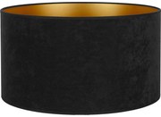 Duolla - Paralume universale VELVET E27 diametro 35 cm nero/oro