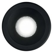 Faretto Ad Incasso Virus Alluminio Nero Led 3W 3000K Luce Calda