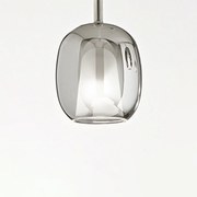 Vetro Borosilicato Contemporaneo Rain Fumè Specchiato D17,5 Senza Rosone