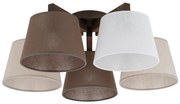 Brilagi - Lampadario a soffitto LATTE 5xE27/15W/230V pino/mix
