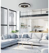 Ventilatore da soffitto BLIZZAK nero, D. 54 cm