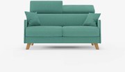 Sole divano letto matrimoniale design compatto - poggiatesta reclinabili e 100% sfoderabile in tessuto smacchiabile T23