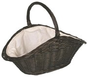 Cestino in vimini per legno con manico 50x70 cm