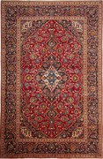Kashan Tappeto persiano 300x200 Blu (Iran) Annodato A Mano