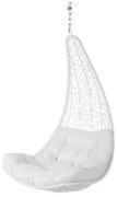 Sedia da giardino sospesa Dido Bianco Rattan 82 x 84 x 132 cm