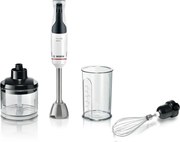 Bosch - Frullatore ad immersione MSM4W221 - 600 w - 4 lame affilate - Ciotola da miscelazione - Mini tritatutto - Frusta - Ingranaggio in ceramica