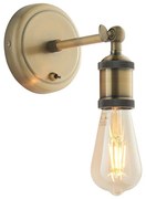 Endon 97245 - Faretto da parete HAL 1xE27/10W/230V ottone