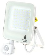 Faro proiettore Led 30W Bianco da esterno IP65 Bianco freddo 6500K con sensore crepuscolare e di movimento Aigostar