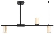 Lampadario a sospensione con supporto rigido URANOS 3xGU10/10W/230V nero/oro