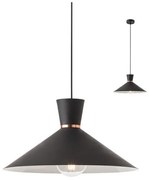 Redo 01-1462 - Lampadario a sospensione con filo KIMONO 1xE27/42W/230V diametro 39,5 cm nero
