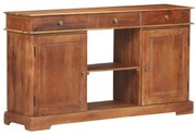 Credenza 135x35x75 cm in legno massello di acacia