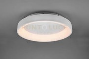 Plafoniera girona led metallo bianco opaco  671290131