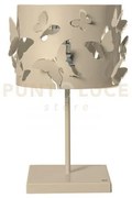 Lampade da tavolo moderna farfallosa crema in ferro 20x20x37,2hcm