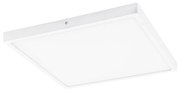 Plafoniera Moderna Fueva 1 In Alluminio Bianco Led Integrato 22W 3000K Ip20