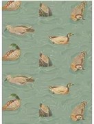 Mulberry Home Carta da parati Duck Pond - Teal