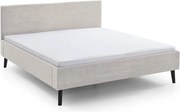 Letto matrimoniale imbottito beige rete non inclusa 180x200 cm Avola – Meise Möbel