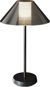 Lampada da Tavolo Ricaricabile 1.5W Bianco Caldo Dimmerabile - Nera