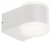 Applique Da Esterno Moderna Ring Alluminio E Termoplastica Bianco Led 4+4W 4000K