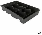 Vassoio Portaposate Tontarelli Bella plus Nero 43,6 x 28,7 x 7,13 cm (6 Unità)