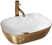 Lavabo da appoggio  Rea Jenny White / Gold