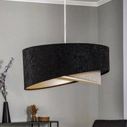 Lampada a sospensione Vivien Maco Design, dimmerabile, Nero, Soggiorno / Sala da pranzo, Tessuto / Stoffa / Seta, Moderno, Lampada a sospensione