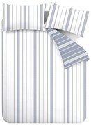 Set copripiumino e federa bianco e blu per letto singolo 135x200 cm Harbour Stripe – Catherine Lansfield