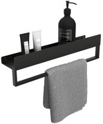 Mensola da bagno SF01 45cm black matt